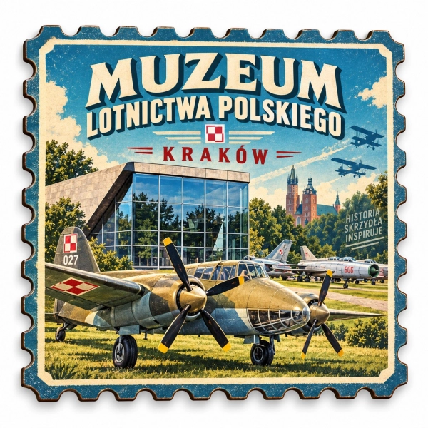 Magnes pamiątkowy Muzeum Lotnictwa Polskiego