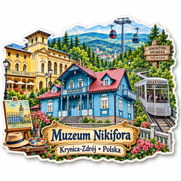 Magnes pamiątkowy Muzeum Nikifora