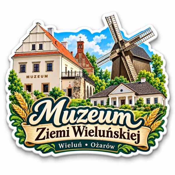 Magnes pamiątkowy Muzeum Ziemi Wieluńskiej