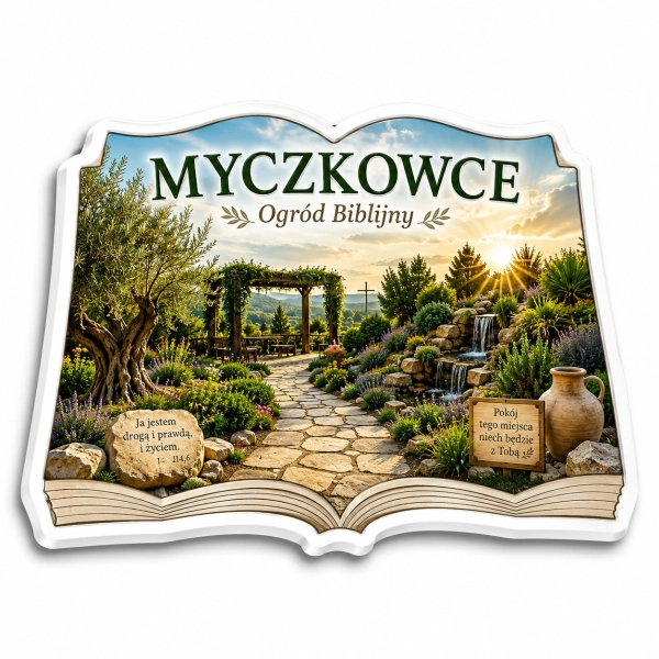 Magnes pamiątkowy Myczkowce Ogród Biblijny