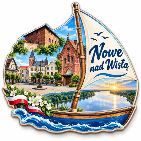 Magnes pamiątkowy Nowe nad Wisłą