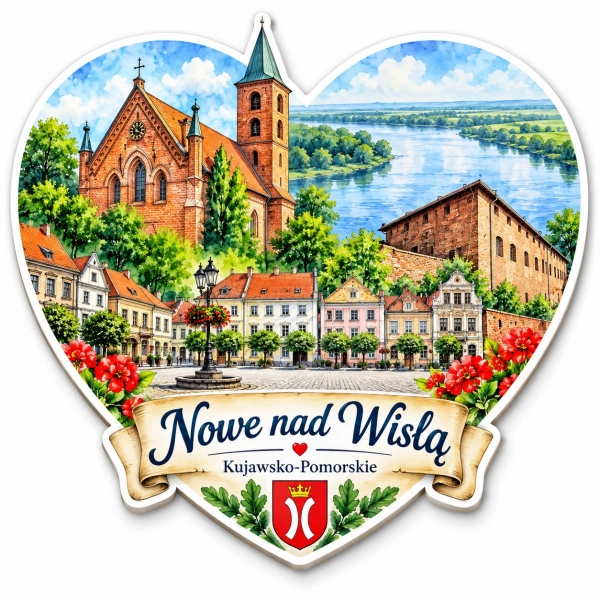 Magnes pamiątkowy Nowe nad Wisłą
