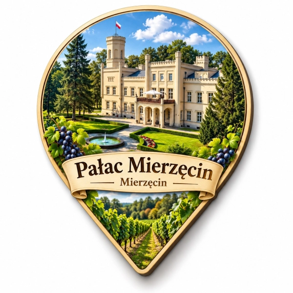 Magnes pamiątkowy Pałac Mierzęcin