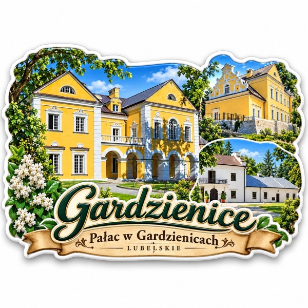 Magnes pamiątkowy z Pałacem w Gardzienicach