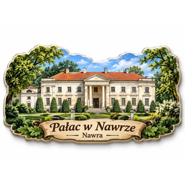 Magnes pamiątkowy Pałac w Nawrze