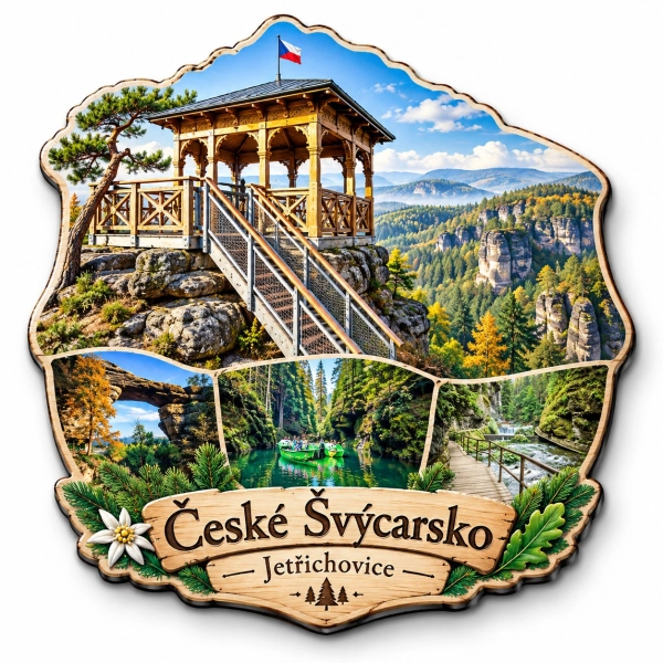 Pamiątkowy magnes Park Narodowy Czeska Szwajcaria