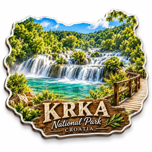 Magnes pamiątkowy Park Narodowy Krka w Chorwacji