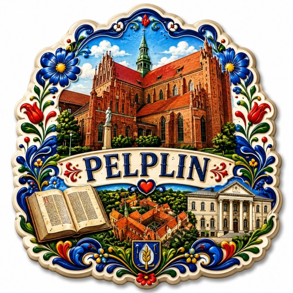 Magnes pamiątkowy Pelplin