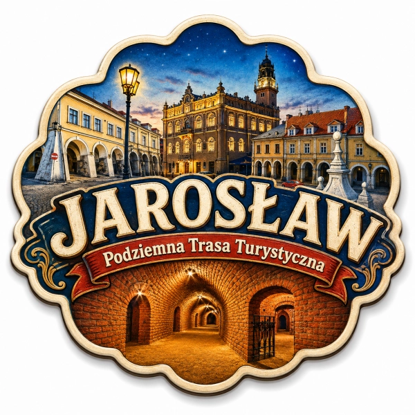Magnes pamiątkowy Podziemna Trasa Turystyczna w Jarosławiu