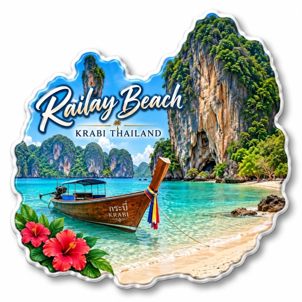 Magnes pamiątkowy z prowincji Krabi w Tajlandii