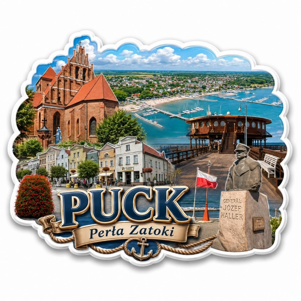 Pamiątkowy magnes Puck – Perła Zatoki