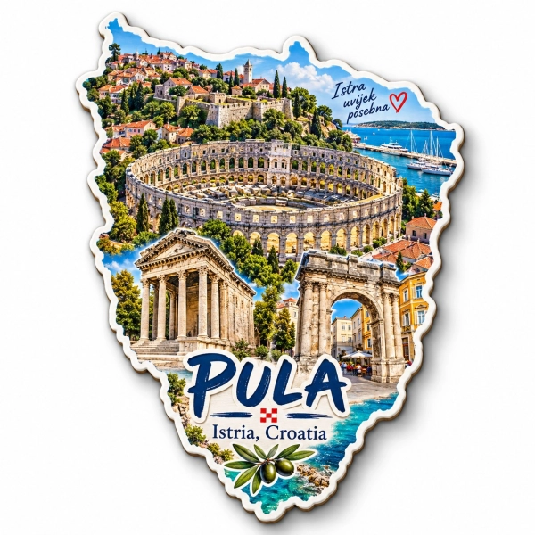 Pamiątkowy magnes Pula, Chorwacja