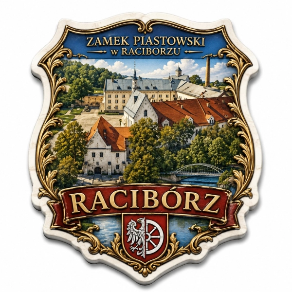 Magnes pamiątkowy z Raciborza