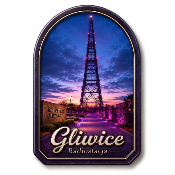 Magnes pamiątkowy Radiostacja Gliwicka