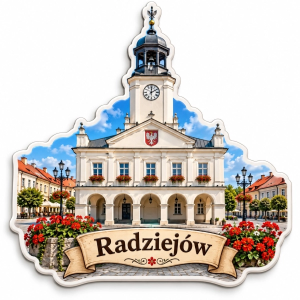 Magnes pamiątkowy Radziejów z nadrukiem UV