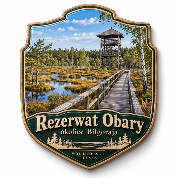 Magnes pamiątkowy Rezerwat Obary