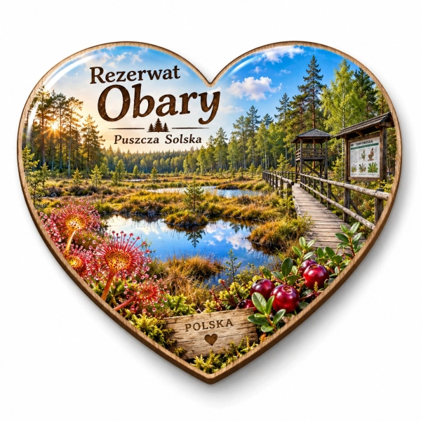 Magnes pamiątkowy Rezerwat Obary