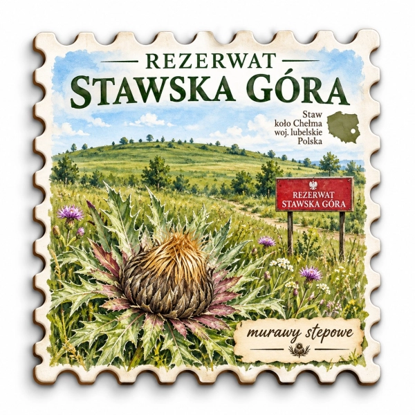 Magnes pamiątkowy Rezerwat Stawska Góra