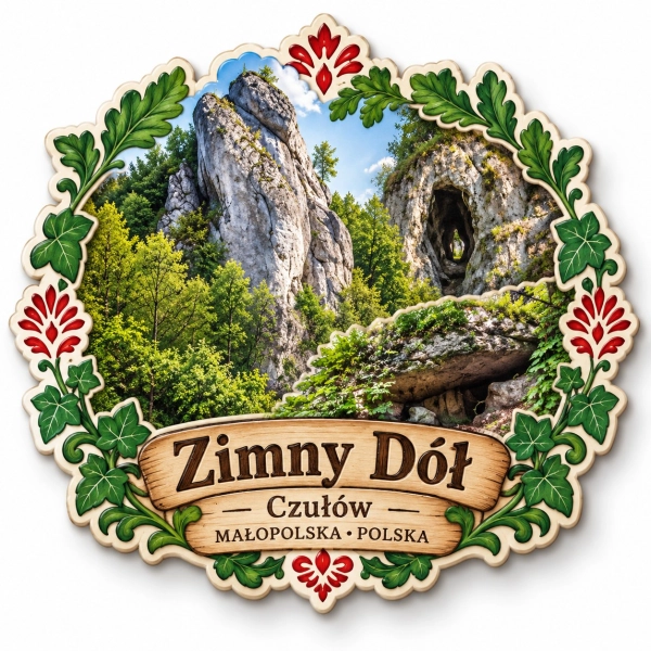 Magnes pamiątkowy Rezerwat Zimny Dół