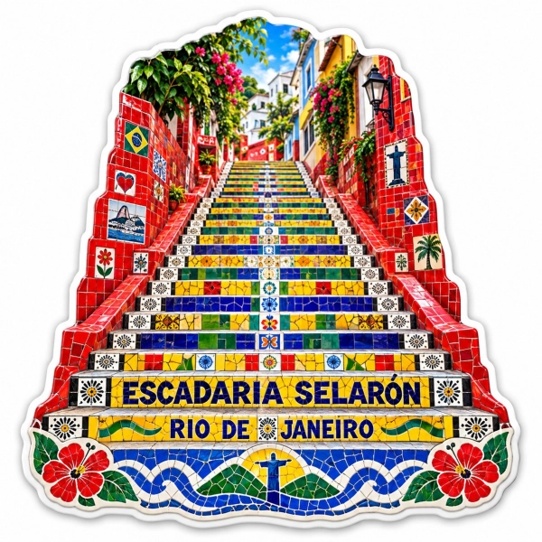 Magnes pamiątkowy z motywem Rio de Janeiro
