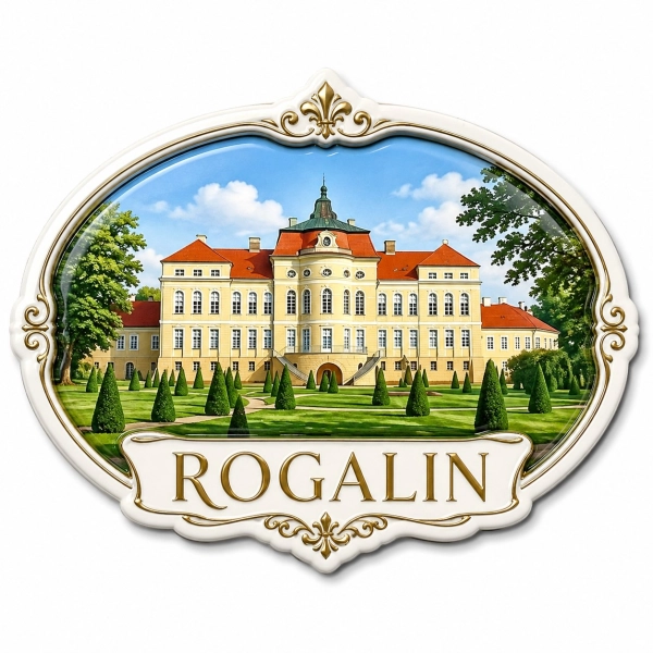 Magnes pamiątkowy z pałacem Rogalin