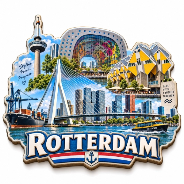 Pamiątkowy magnes Rotterdam