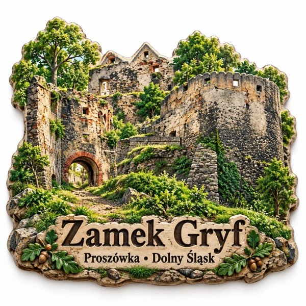 Magnes pamiątkowy Ruiny Zamku Gryf