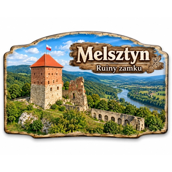 Melsztyn – Ruiny zamku, magnes pamiątkowy
