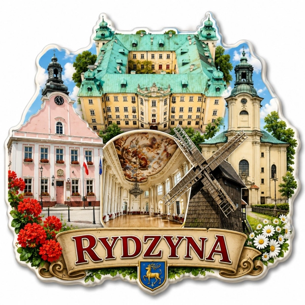 Magnes pamiątkowy Rydzyna