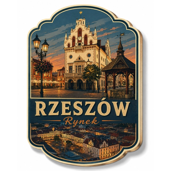 Magnes pamiątkowy Rynek w Rzeszowie