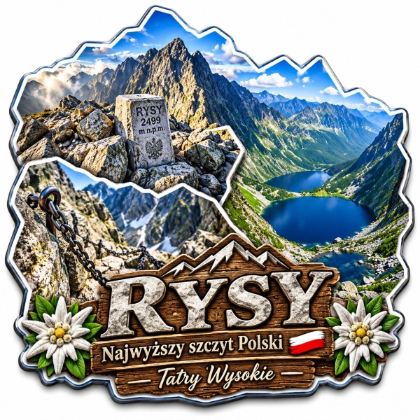 Magnes pamiątkowy Rysy