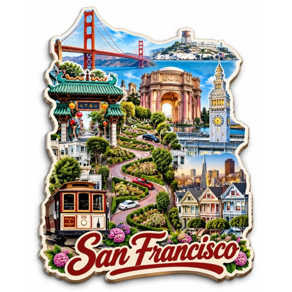 Magnes pamiątkowy San Francisco