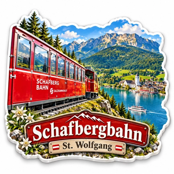 Magnes pamiątkowy Schafbergbahn – Sankt Wolfgang im Salzkammergut