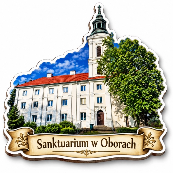 Magnes pamiątkowy Sanktuarium Matki Bożej Bolesnej w Oborach