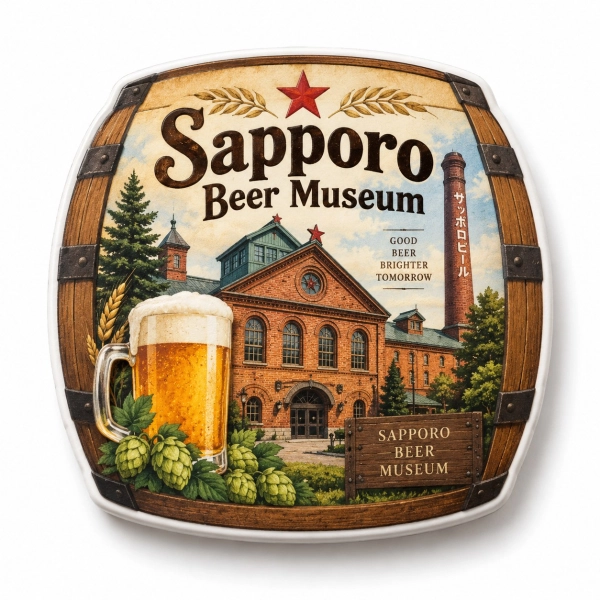 Magnes pamiątkowy Sapporo Beer Museum w Sapporo