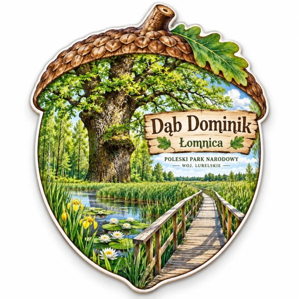 Magnes pamiątkowy Dąb Dominik
