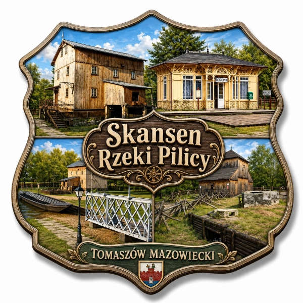 Magnes pamiątkowy Skansen Rzeki Pilicy