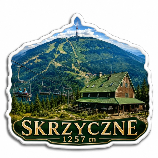 Pamiątkowy magnes Skrzyczne 1257 m