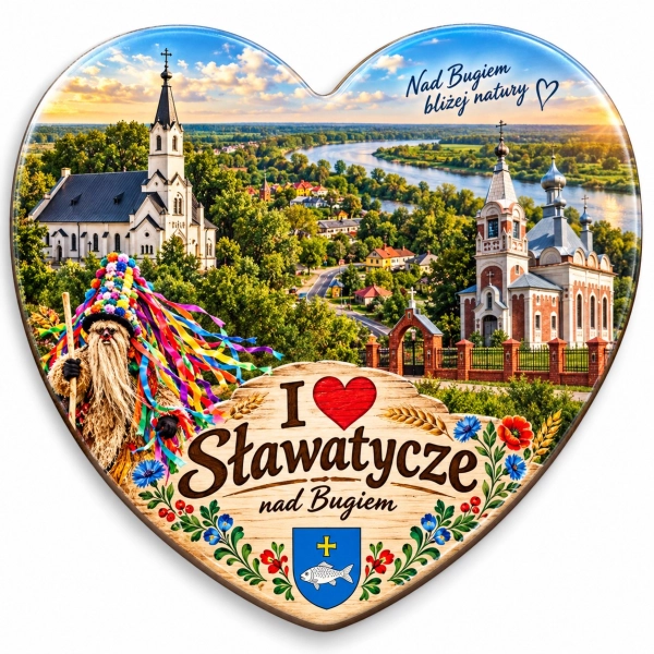 Magnes pamiątkowy Sławatycze