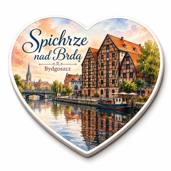 Magnes pamiątkowy Spichrze nad Brdą w Bydgoszczy