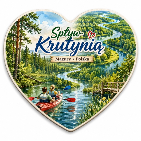 Magnes pamiątkowy Spływ Krutynią