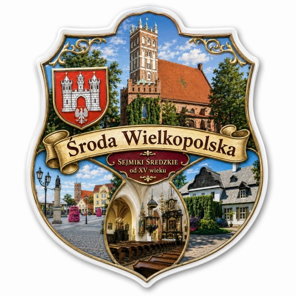 Magnes pamiątkowy Środa Wielkopolska