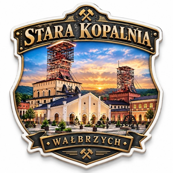 Magnes pamiątkowy Stara Kopalnia w Wałbrzychu