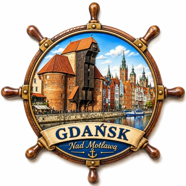 Magnes pamiątkowy Stare Miasto w Gdańsku