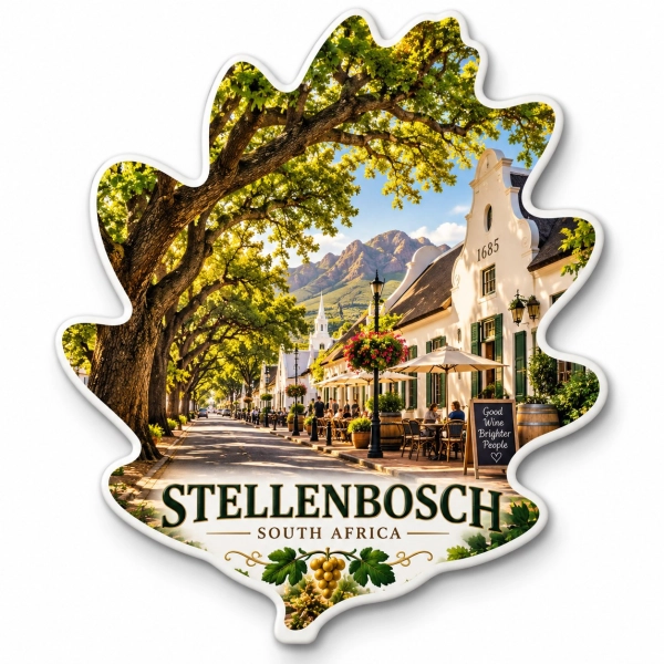 Magnes pamiątkowy Stellenbosch w Republice Południowej Afryki