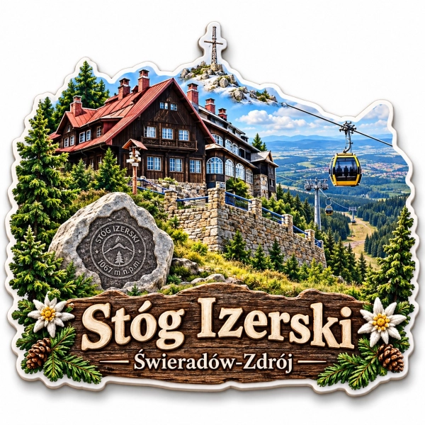 Magnes pamiątkowy Stóg Izerski