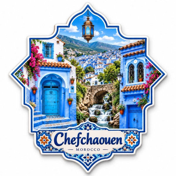 Magnes pamiątkowy Szafszawan (Chefchaouen), Maroko