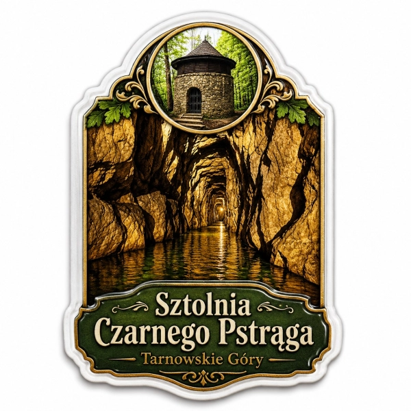 Magnes pamiątkowy Sztolnia Czarnego Pstrąga