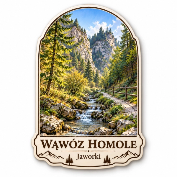 Magnes pamiątkowy Wąwóz Homole