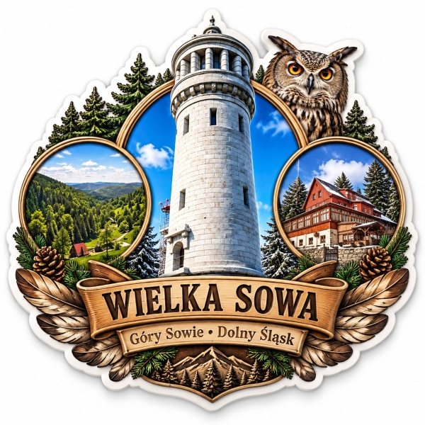 Magnes pamiątkowy Wielka Sowa